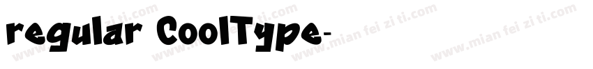 regular CoolType字体转换